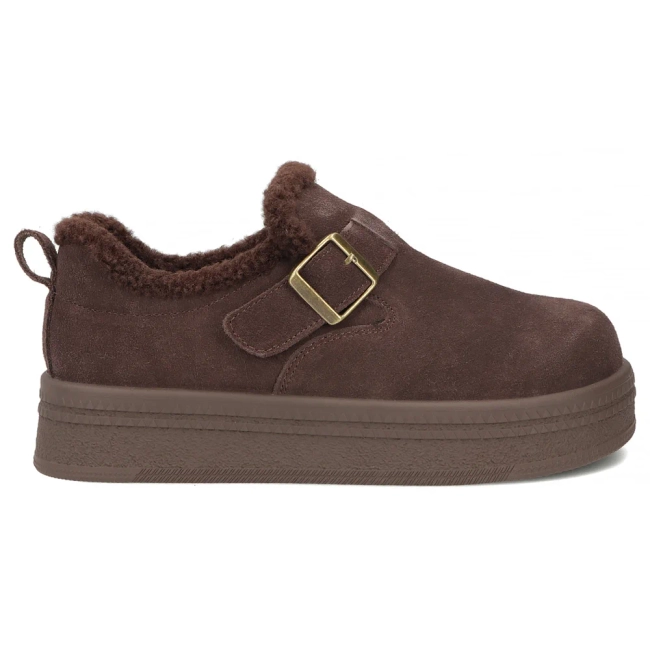 Tmavě hnědé kožené tenisky Filippo DP7946/26 D BR