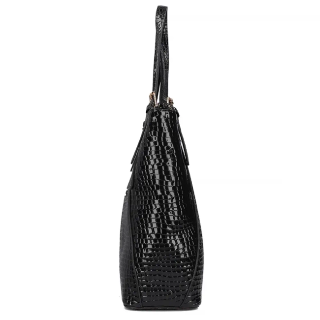Černá kabelka black croco