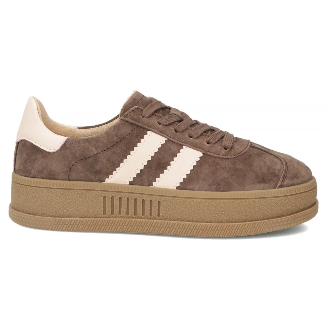 Hnědé kožené tenisky Filippo DP7995/26 D BR