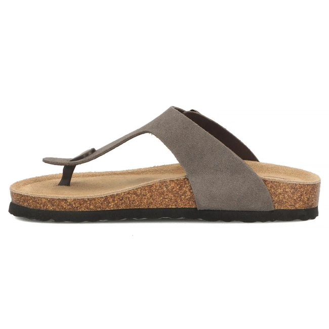 Taupe kožené pantofle Filippo DK7916/26 TP