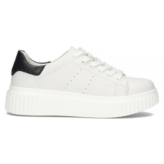 Bílé kožené sneakersy Filippo DP4404/23 WH