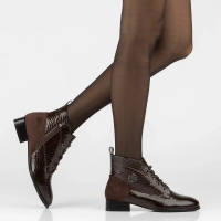 Hnědé kotníkové boty Filippo DBT4824/26 BR