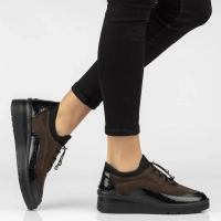 Hnědé kožené polobotky Filippo DP8106/26 D BR