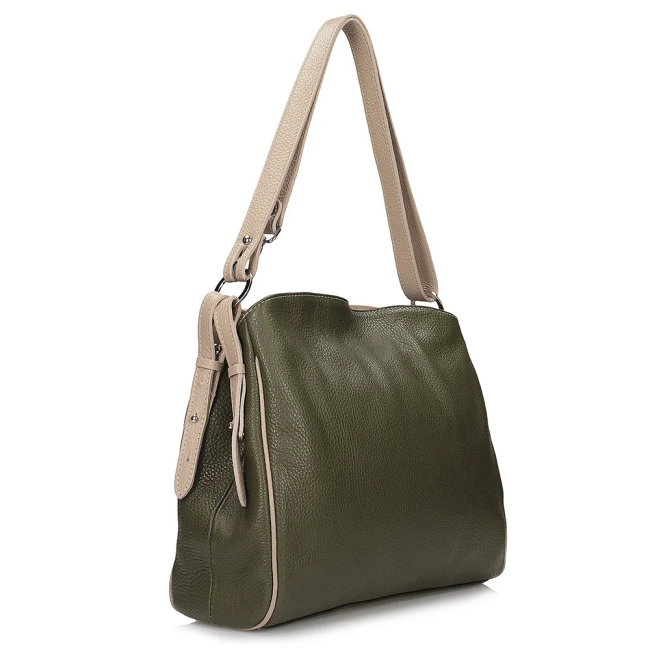 Zelená kabelka Toscanio Shopper F22