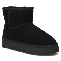 Černé kožené sněhové boty Filippo DBT7329/26 BK