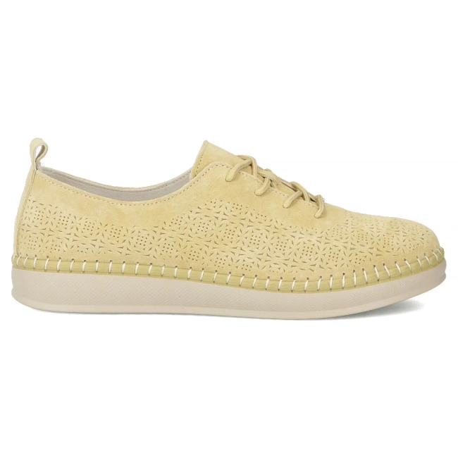 Žluté kožené polobotky Filippo DP7674/26 YL