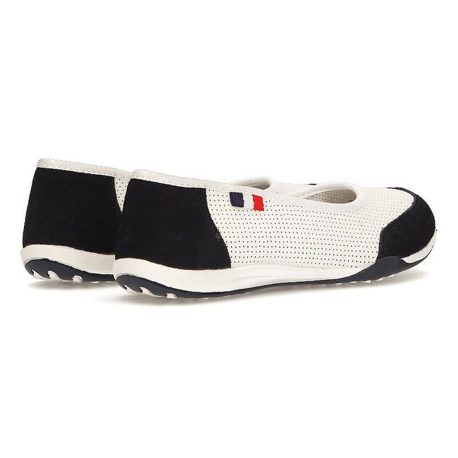 Kožené polobotky Filippo DP142/21 WH NV bílé a tmavě modré
