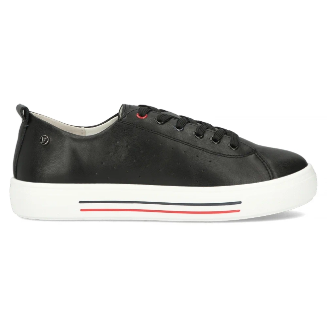 Černé kožené polobotky Filippo DP6029/24 BK