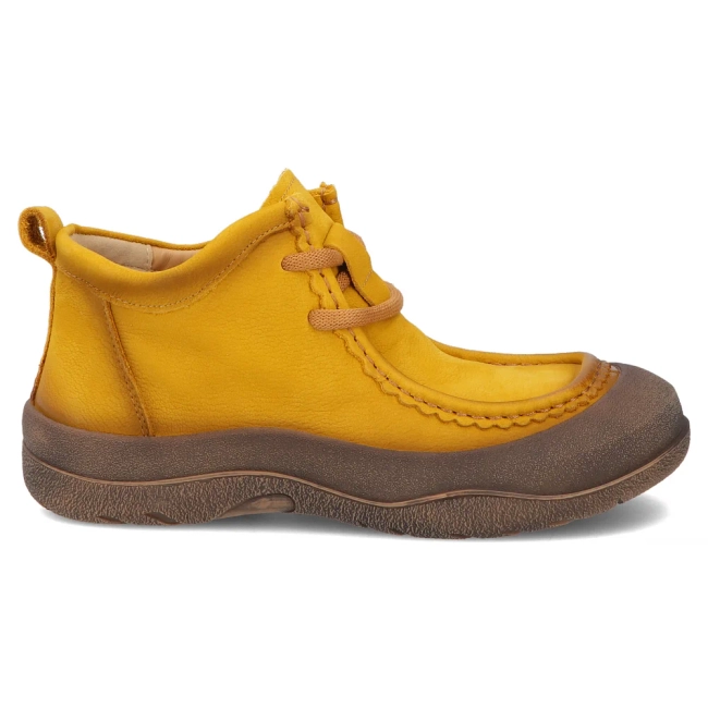 Žluté kožené kotníkové boty Filippo DBT8212/26 YL