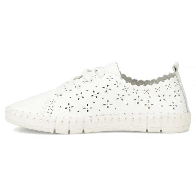 Bílé kožené polobotky Filippo DP7631/26 WH