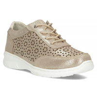 Zlaté kožené sneakersy Filippo DP4519/23 GO