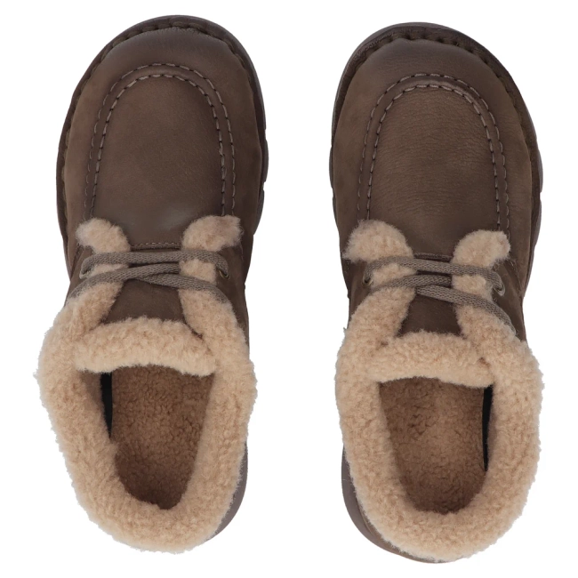Khaki kožené tenisky Filippo DP8181/26 KH