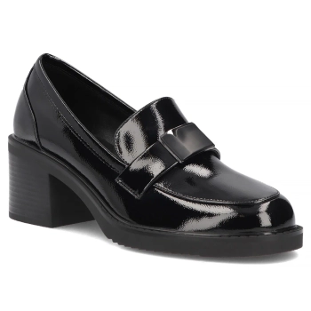 Černé kožené polobotky Filippo DP8245/26 BK