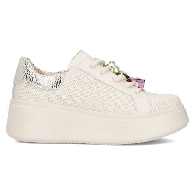 Béžové kožené sneakersy Filippo DP6793/25 BE