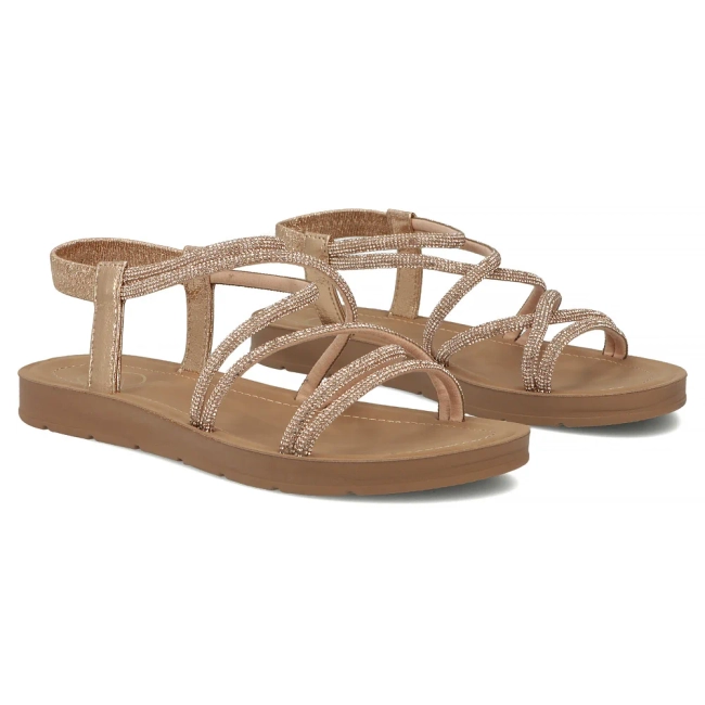 Zlaté sandály Filippo DS6884/26 GO